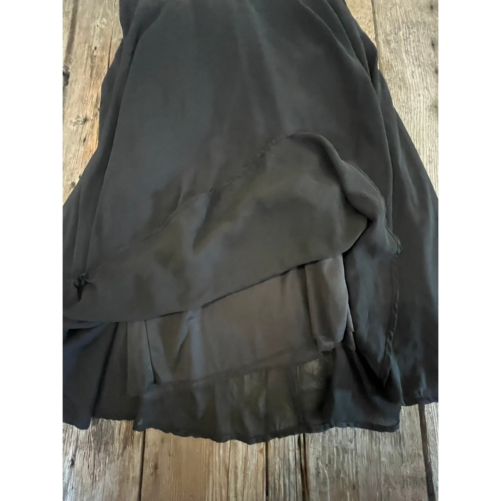Connected Apparel Womens Black Lace V-Neck Cocktail Dress Size 14 Empire Waist - Picture 5 of 5